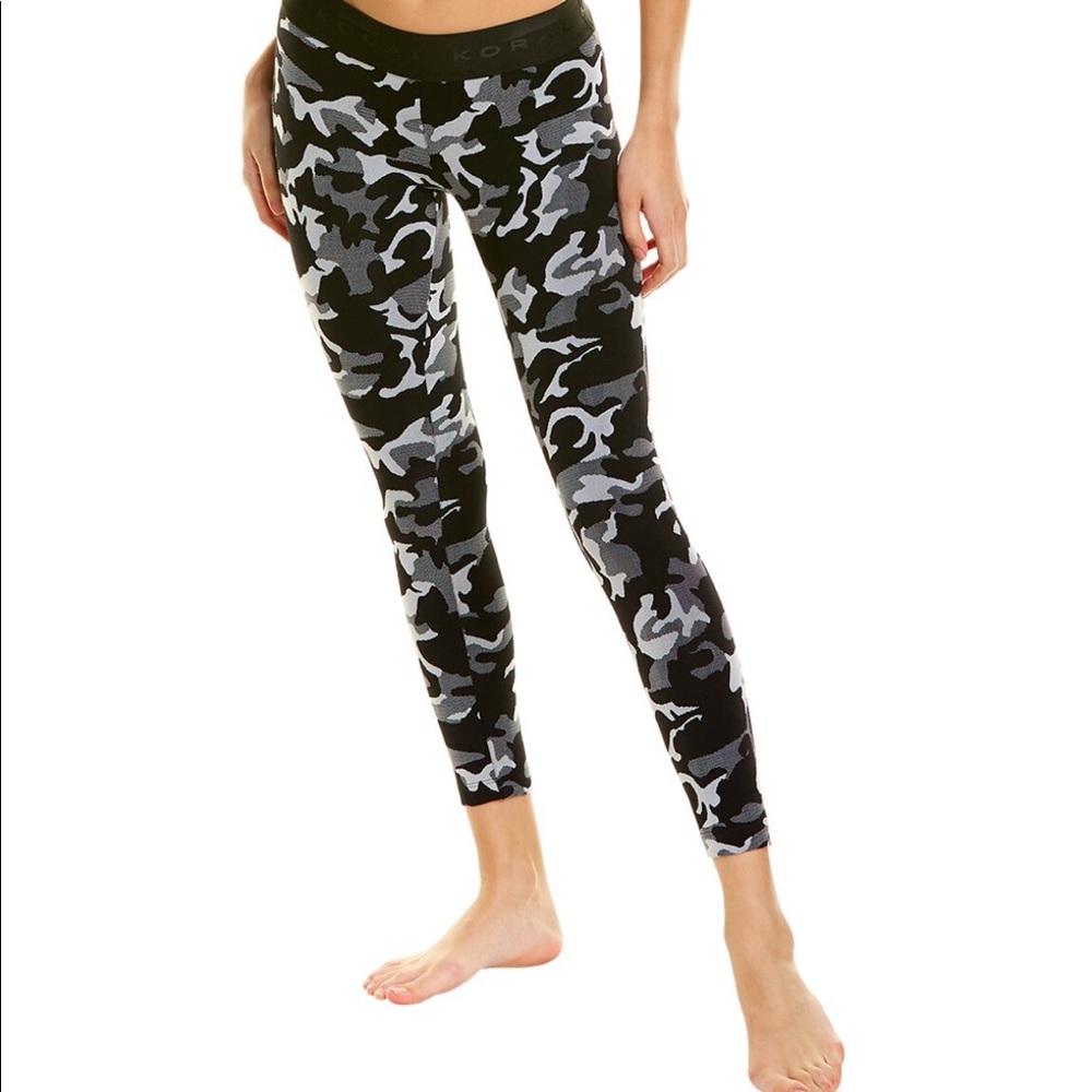 Koral Knockout Camo Crop Legging - Black